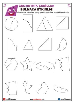 Okul Öncesi Geometrik Şekiller Kavram Etkinlikleri