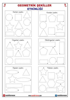 Okul Öncesi Geometrik Şekiller Kavram Etkinlikleri