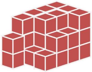How many cubes are in the picture?
