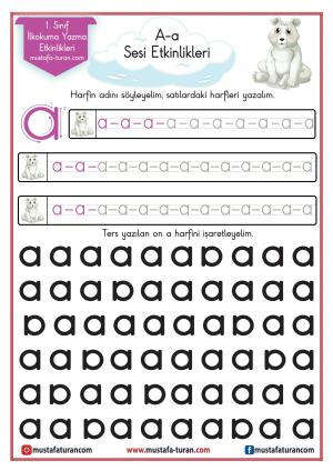 A- a Sound First Reading and Writing Activities