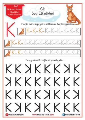 K - k Sound First Actividades de lectura y escritura