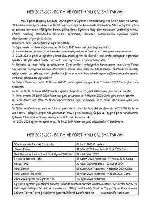 Jornada y calendario laboral del año académico 2023-2024