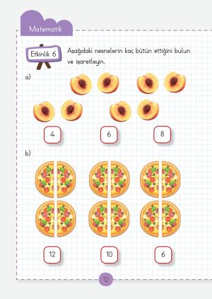 Fascículos de actividades de la lección de matemáticas de primer grado