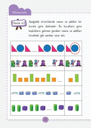 Fascículos de actividades de la lección de matemáticas de primer grado