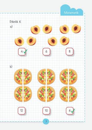 Fascículos de actividades de la lección de matemáticas de primer grado