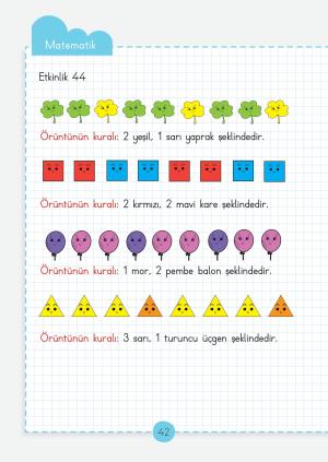 Fascículos de actividades de la lección de matemáticas de primer grado