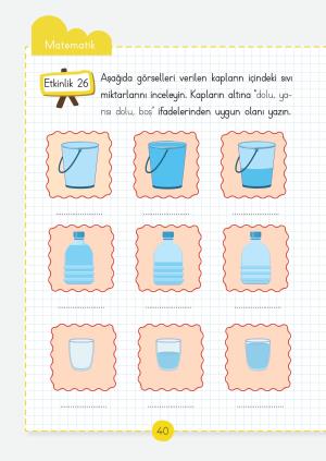 Fascículos de actividades de la lección de matemáticas de primer grado