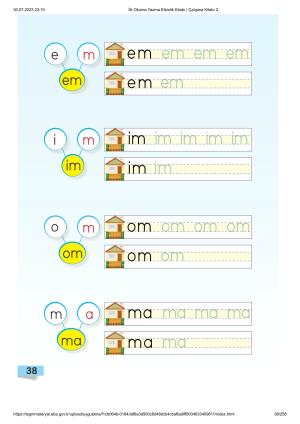 İlk Okuma Yazma 1.Sınıf  Çalışma Kitabı 1-2-3. Kitap MEB PDF