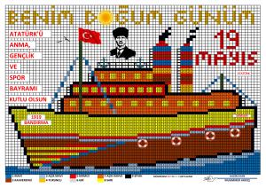 19 May Atatürk Pixel Painting Event-2