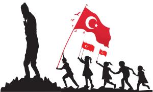Atatürk ve Çocuklar Pano Etkinliği 60 x 100 cm