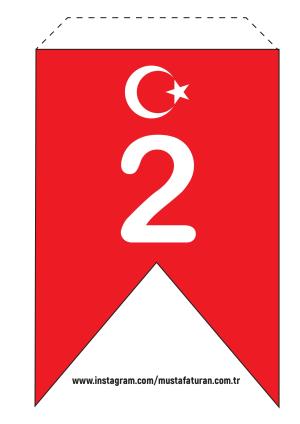 29 Ekim Cumhuriyet Bayramı Flama Afişleri