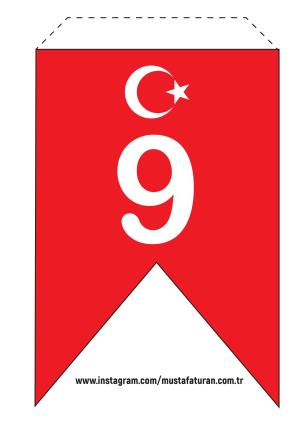 29 Ekim Cumhuriyet Bayramı Flama Afişleri