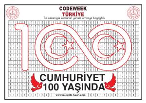  CodeWeek Haftası ve Cumhuriyetimizin 100. Yıl  Etkinlikleri