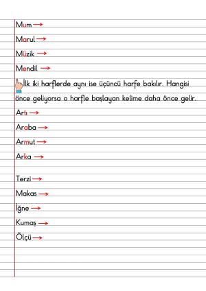 2. Sınıf Türkçe Dersi Dil Bilgisi Defter Notları