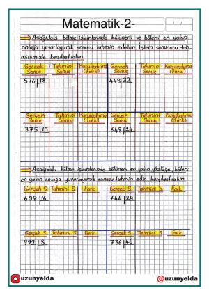 4. Sınıf 15. Hafta Etkinlikleri