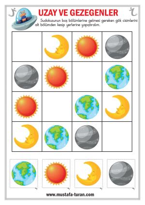 Okul Öncesi Astronomi Eğitimi Uzay ve Gezegenler Etkinlikleri