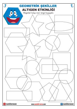 Okul Öncesi Geometrik Şekiller Kavram Etkinlikleri