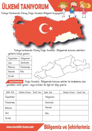 Ülkemizi Bölgemizi Şehirlerimizi Tanıyorum Etkinlikleri Güney Doğu Anadolu Bölgesi