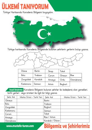 Ülkemizi Bölgemizi Şehirlerimizi Tanıyorum Etkinlikleri Karadeniz Bölgesi