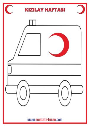 Kızılay Ambulansı Boyama Etkinliği