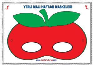 Sebze ve Meyveli Yerli Malı Maskeleri