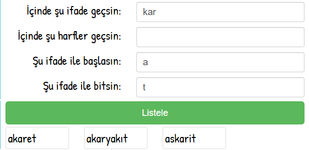 Kelime bulmaca programı